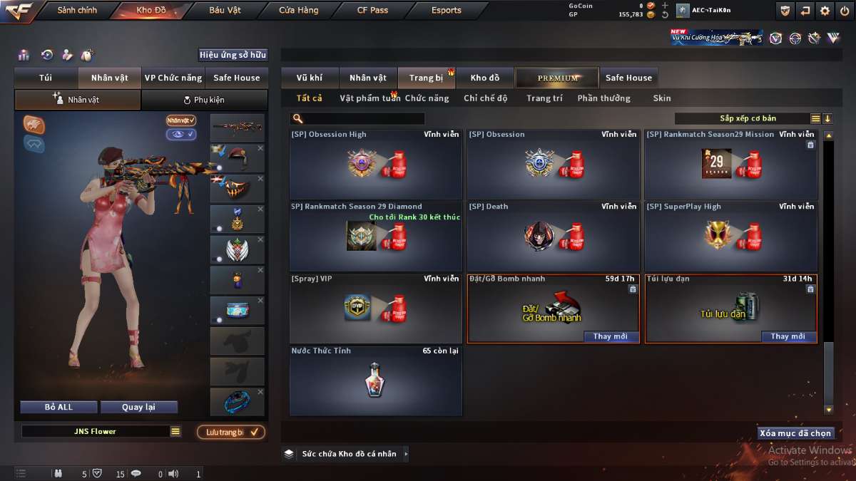 shop acc cf uy tin gia re